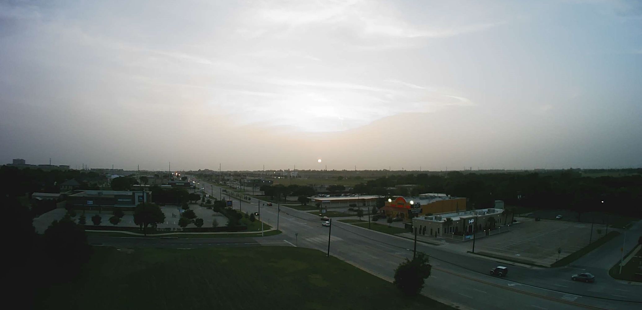 Saharan dust rolls through Denton